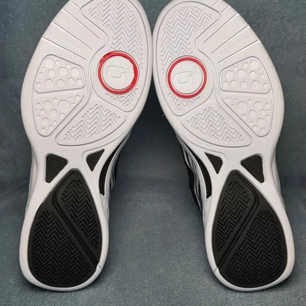Q4 White Streak 495 LO SP Black/White Basketball Shoes Mens Size 10.5